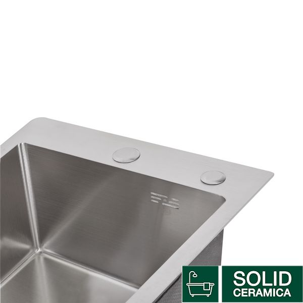 Мийка для кухні інтегрована Lidz Handmade H4050 (LDH4050BRU39258) Brushed Steel 3,0/0,8 мм SD00045362 фото