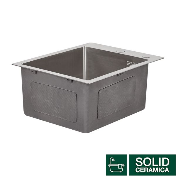 Мийка для кухні інтегрована Lidz Handmade H4050 (LDH4050BRU39258) Brushed Steel 3,0/0,8 мм SD00045362 фото