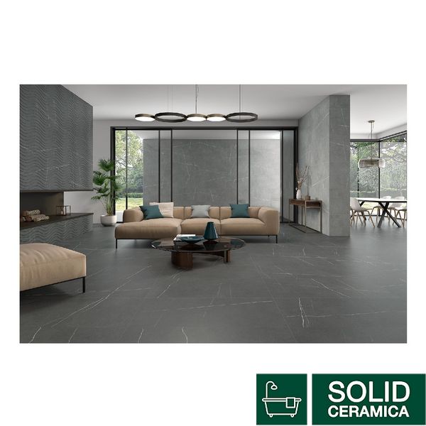 Плитка керамограніт ITT CERAMIC KAIROS GRAPHITE DECOR MATT RECT. 520449 фото