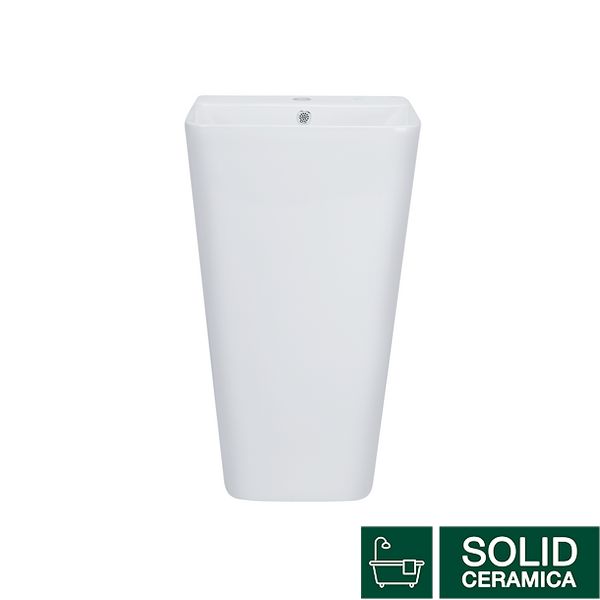 Раковина напольная моноблок Qtap Tern 440х380х830mm White с донным клапаном QT1711G302W SD00045935 фото