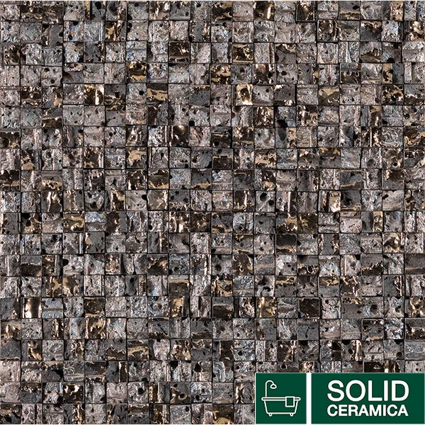 G146 ELITE LAVA STONE MIX GOLD SILVER 30x30 (мозаїка) KMNAVARA50567 фото