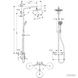 27185000 Croma Showerpipe 220 1jet Душова система д/душа 211152 фото 2