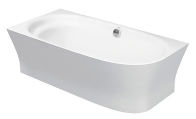CAPE COD Ванна пристінна 190x90 см лівостороння з ніжками та панеллю DuraSolid® (700362000000000) KMNAVARA48644 фото