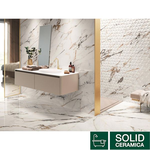 Плитка керамограніт Porcelanite Dos RECTIFICADO PULIDO 1840 CALACATTA GOLD 449180 фото