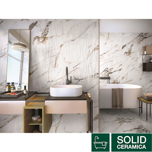 Плитка керамогранит Porcelanite Dos RECTIFICADO PULIDO 1840 CALACATTA GOLD 449180 фото