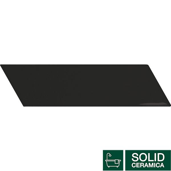 Плитка EQUIPE CERAMICAS 23367 CHEVRON WALL BLACK MATT right 493306 фото