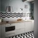 Плитка EQUIPE CERAMICAS 23367 CHEVRON WALL BLACK MATT right 493306 фото 2