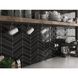 Плитка EQUIPE CERAMICAS 23367 CHEVRON WALL BLACK MATT right 493306 фото 3