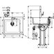 Кухонная мойка C51-F450-01 Сombi 560x510 со смесителем Select Chrome (43212000) KMNAVARA36411 фото 3