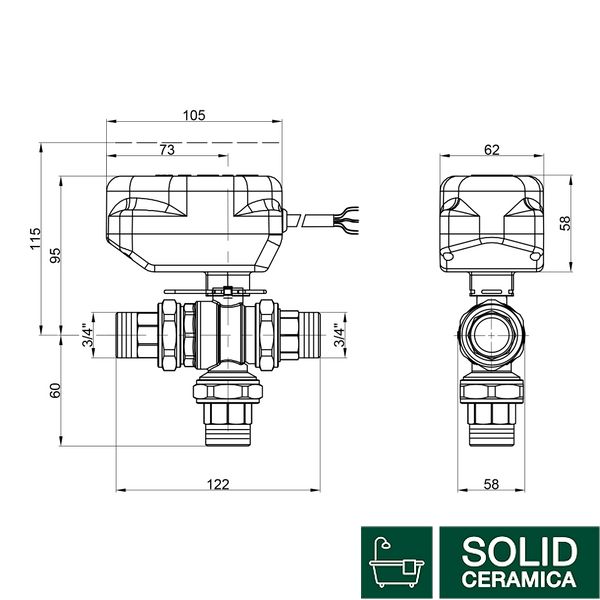 Кран шаровой зонный Icma 3/4" №344 SD00010546 фото