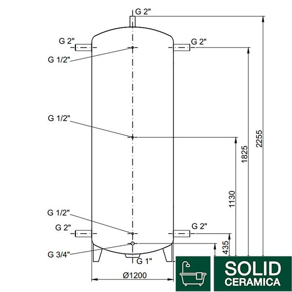 Теплоаккумулятор Thermo Alliance TA-ТАМ-00 2000 (без изоляции) SD00048838 фото