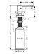 Кухонный дозатор A71 для моющего средства 500 ml, врезной хромированный (40468000) KMNAVARA33704 фото 2