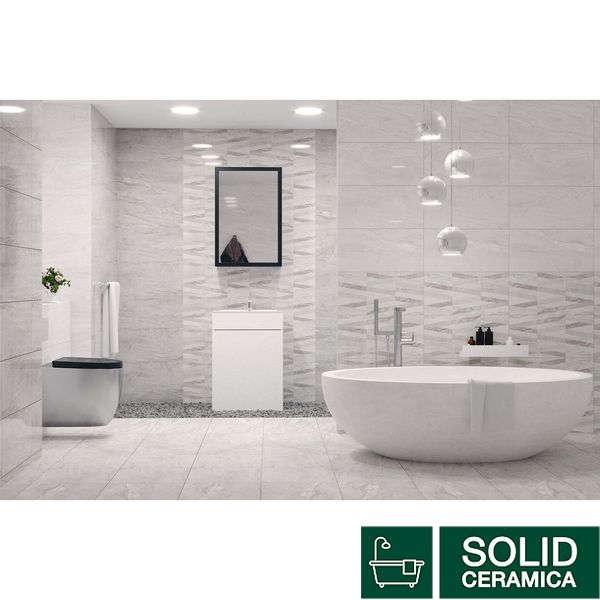 Плитка GOLDEN TILE MARMO MILANO Lines світло-сірий 8МG161 479059 фото