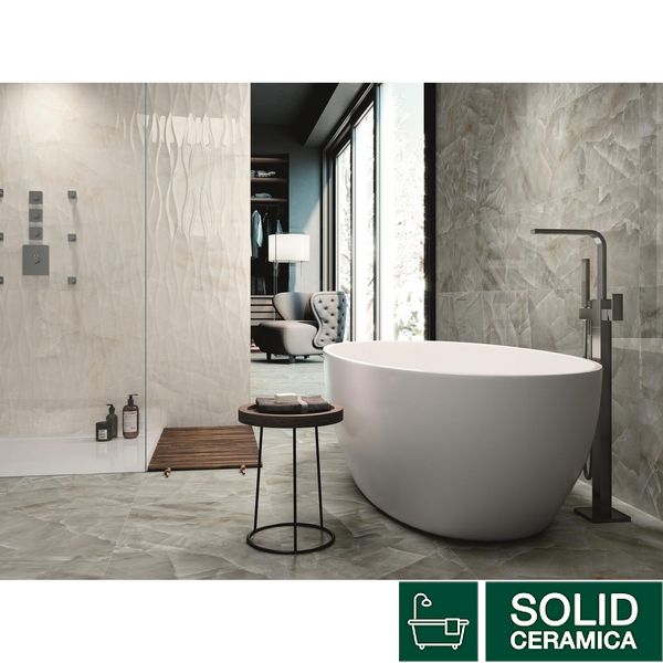 Плитка Porcelanite Dos 1217 WHITE RELIEVE WAVE 449191 фото