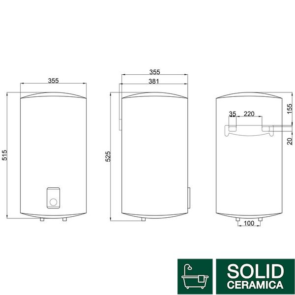 Водонагрівач електричний Thermo Alliance 30 л вертикальний, сухий ТЕН 1,6 кВт D30V16J1(D)K SD00042025 фото