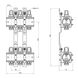 Коллектор Icma 1" 3 выхода, без расходомера №K005 SD00005220 фото 2