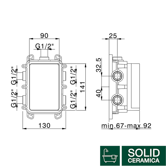 ZA00B030 ONE BOX Внутренняя часть смесителя 454645 фото