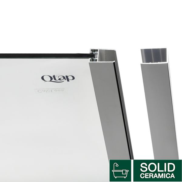 Душова перегородка Qtap Walk-In Glide CRM2012.C8 120х190 см, скло Clear 8 мм, покриття CalcLess SD00039724 фото