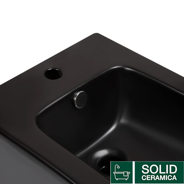 Биде напольное Qtap Scorpio 530x360x395 Matt black QT14441003CMB SD00042524 фото