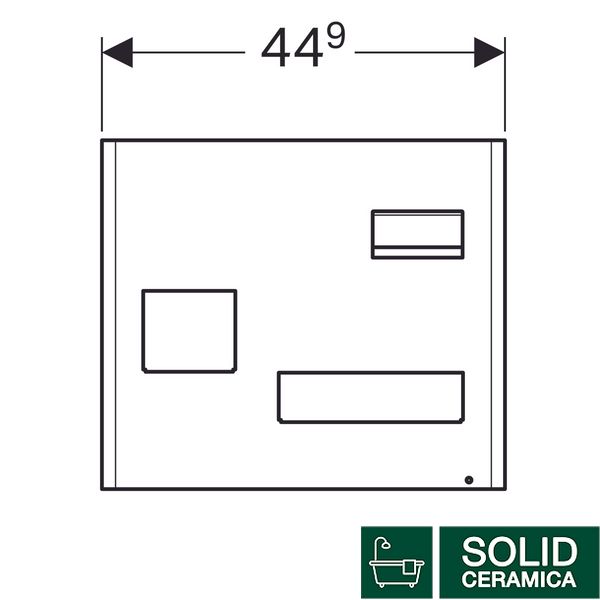 500.649.JK.2 Geberit Магнитная доска с боксами для хранения: магнитная доска: матовая лава, боксы для хранения: лава матовая 445847 фото