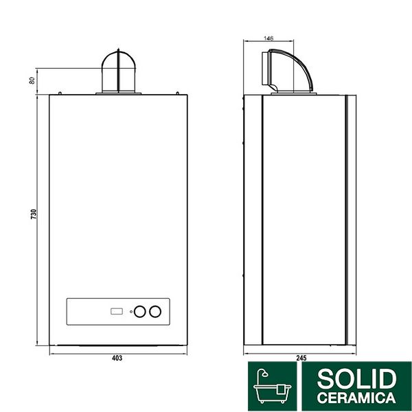 Котел газовый Airfel DigiFEL DUO 24 кВт одноконтурный SD00045806 фото