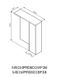 Дзеркальна шафа з підсвічуванням 60 см, права, базальт AM.PM M91MPR0601BF38 GEM S M91MPR0601BF38 фото 3