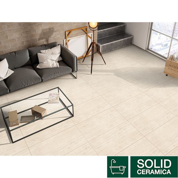 Плитка керамограніт ALMERA CERAMICA-2 ELITE TRAVERTINO CREMA 533946 фото