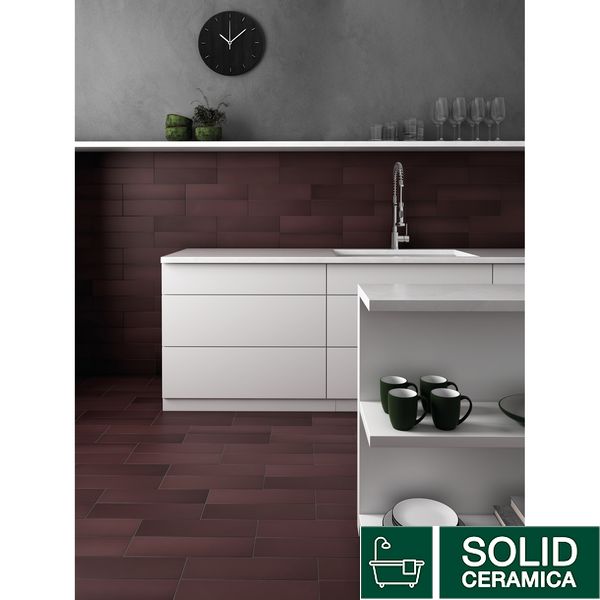 Плитка керамогранит EQUIPE CERAMICAS 25895 STROMBOLI OXBLOOD 493085 фото