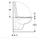 501.751.00.1 Комплект підвісного унітаза Geberit Selnova воронкоподібний, Rimfree, з сидінням з кришкою SoftClose, QuickFix, 53см, Білий 535598 фото 5