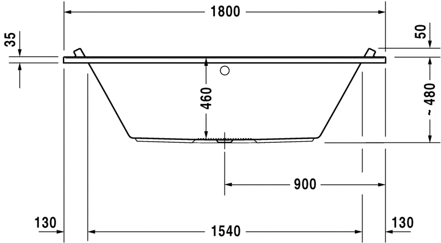 STARCK Ванна 180x90 см акрилова (700339000000000) KMNAVARA41443 фото