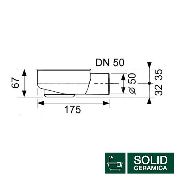 650000 Сифон для каналу низький DN50 220278 фото