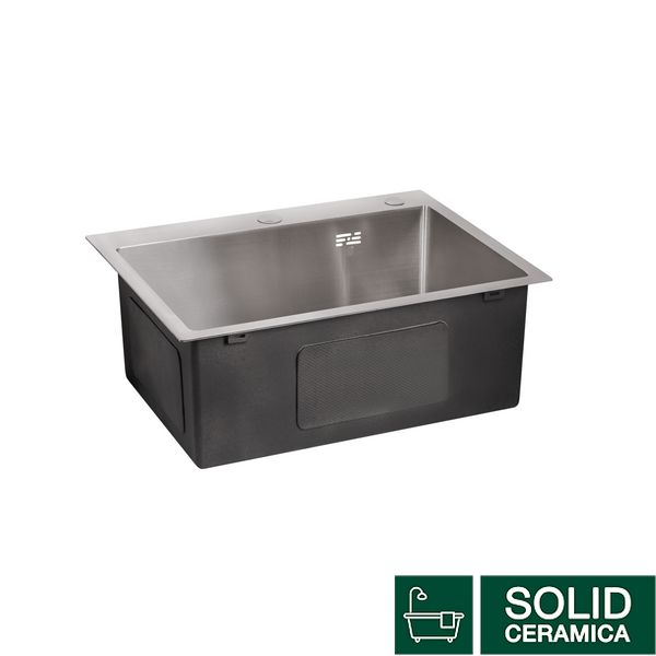 Мийка для кухні інтегрована Lidz Handmade H5045 (LDH5045BRU35383) Brushed Steel 3,0/0,8 мм SD00041487 фото