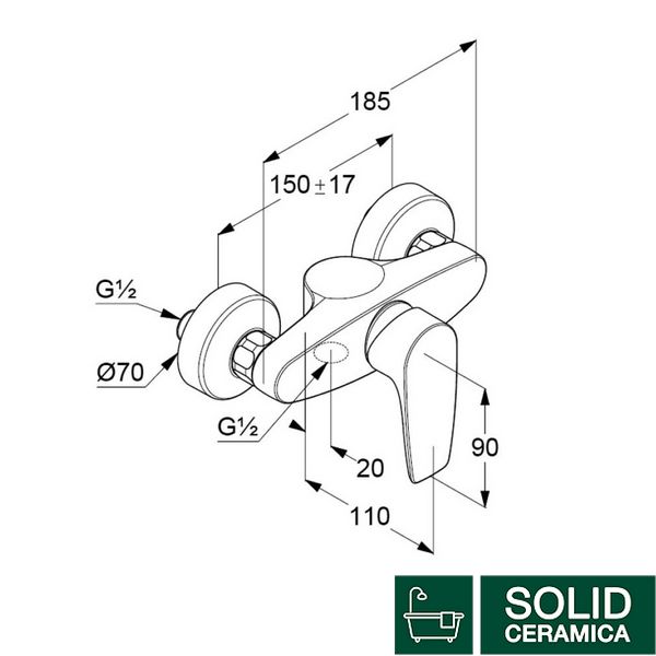 348410575 PureSolid Смеситель д/душа 401716 фото