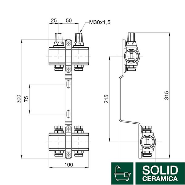 Колектор SD Forte 1" 2 виходи SF002W2 SD00039962 фото